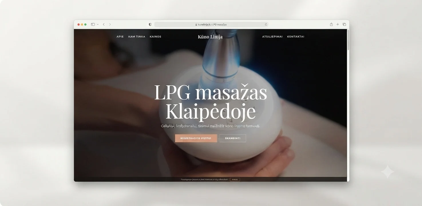 kunolinija.lt — LPG masažo kabineto svetainė Klaipėdoje